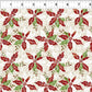 Winter Solstice II Cream Poinsettia Metallic – fabric – colorful textile design