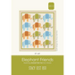 Elephant Friends quilt pattern by Stacy Iest Hsu – 12 patchwork elephants in dots and checks, advanced beginner quilt 57 x 63 inches