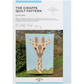 The Giraffe Quilt Pattern by Tracy Perks – patchwork giraffe portrait quilt in sky blue, green, and earthy browns, beginner friendly 42 x 60 inches