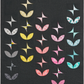 Orange Peels & Pinwheels quilt pattern by Violet Craft – modern curved piecing quilt with colorful blocks on dark background, 75 x 87 inches – Shop at IraRobi Quilts