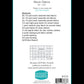 Back cover of Moon Dance quilt pattern #434 by Sew Kind of Wonderful, showing fabric requirements for a 64 × 80-inch quilt and the required QCR Mini ruler.