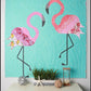 Mod Flamingos – pattern – colorful textile design