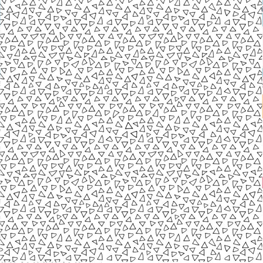 Safari Fun – Floating Triangles – White/Black