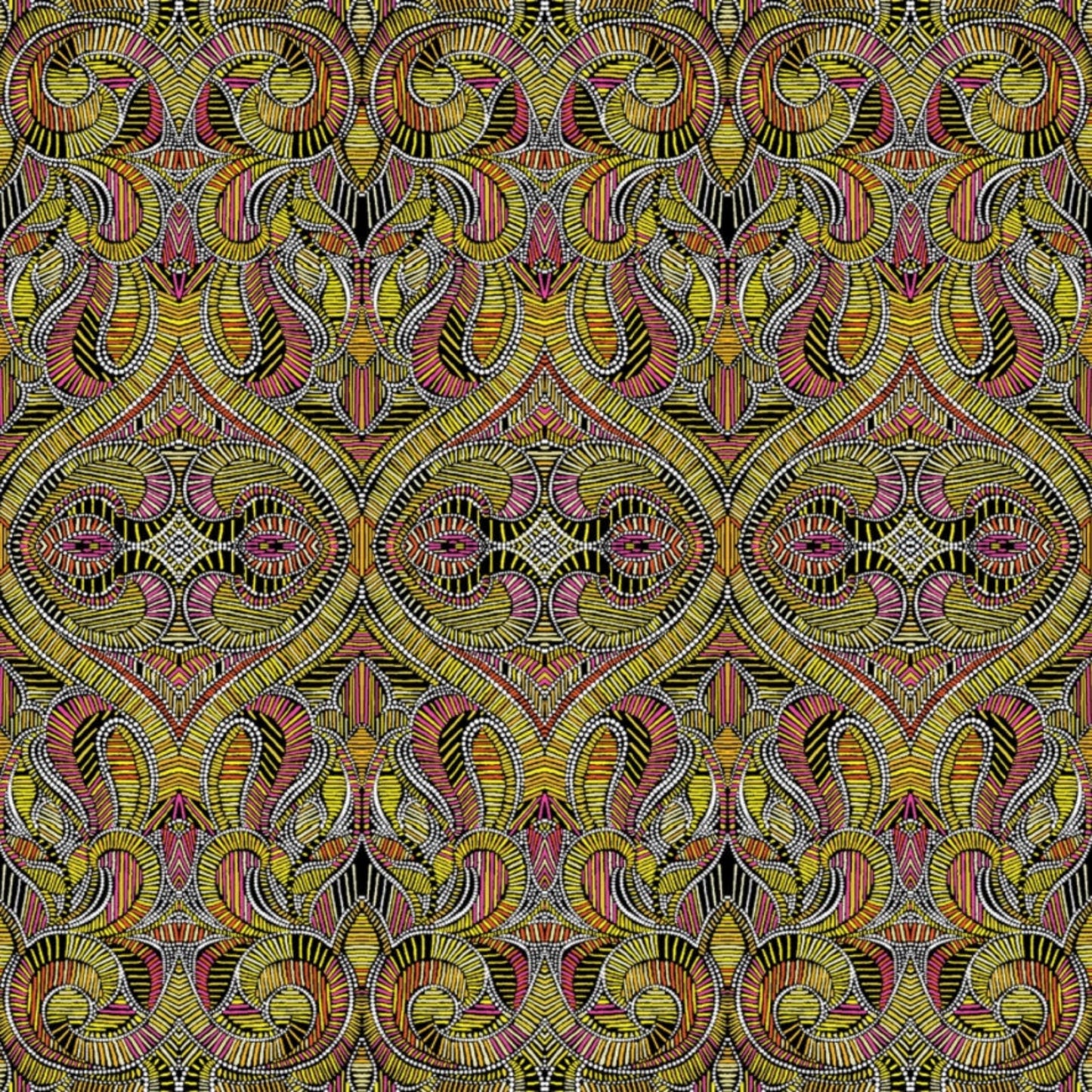 What If - Good Vibes Gold/Multi – fabric – colorful textile design