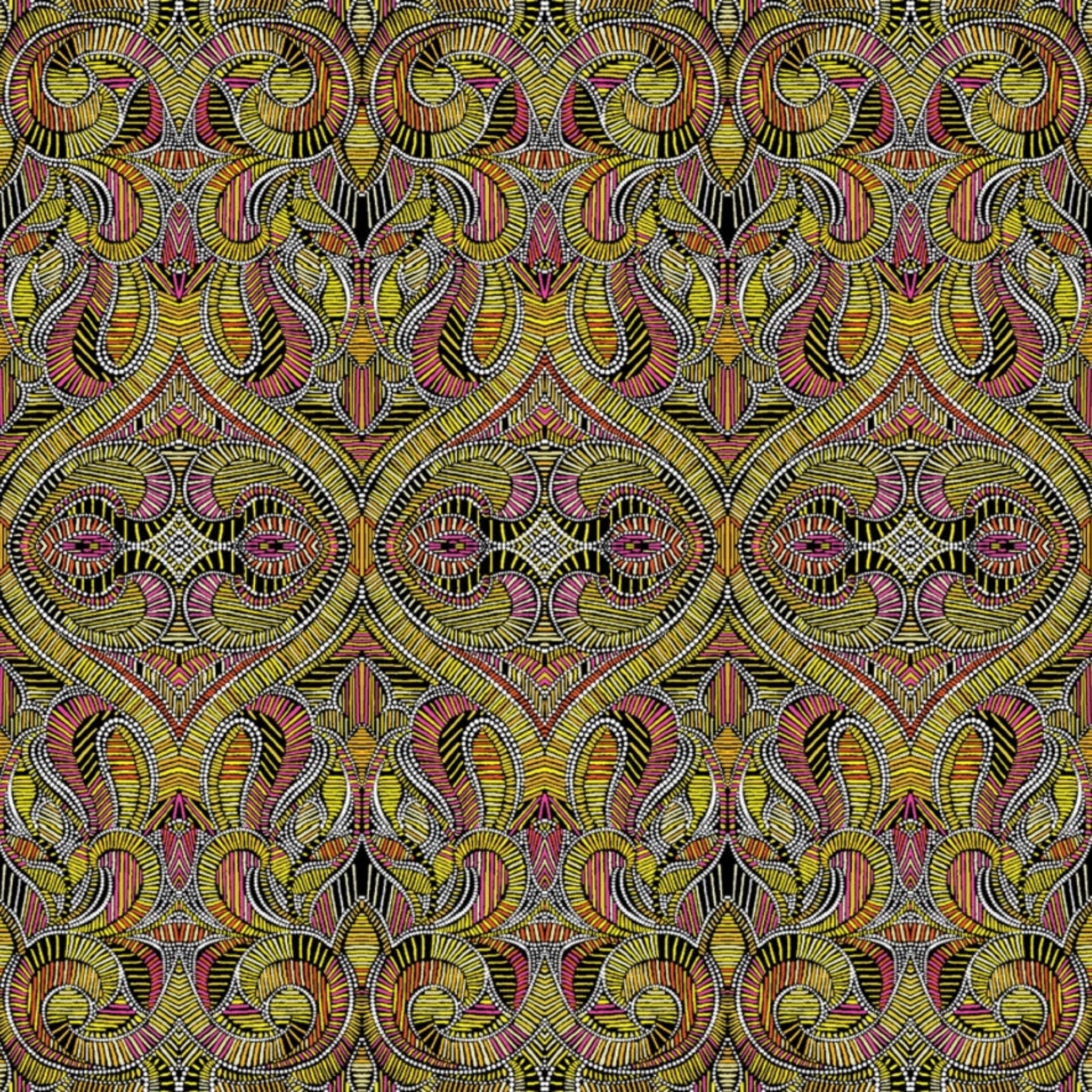 What If - Good Vibes Gold/Multi – fabric – colorful textile design