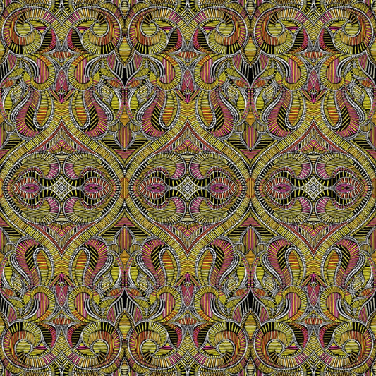 What If - Good Vibes Gold/Multi – fabric – colorful textile design