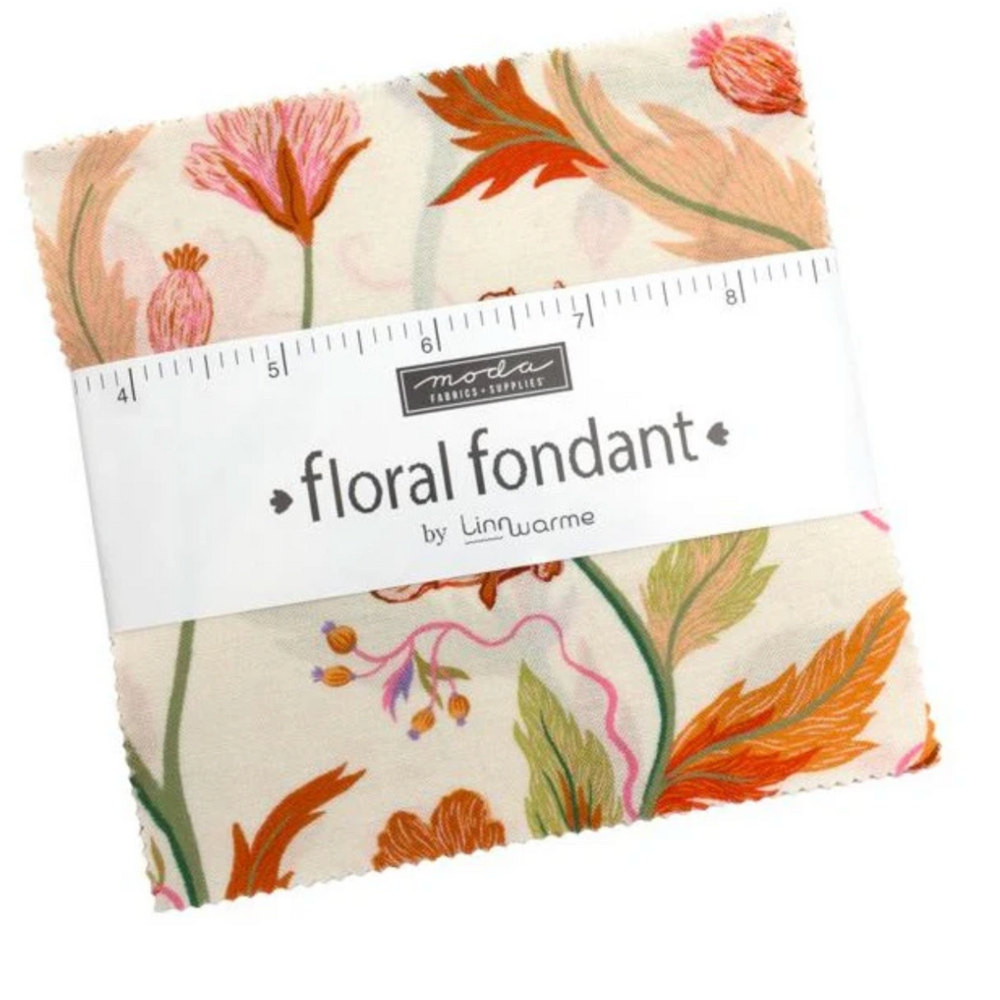 Floral Fondant by Linn Warme for Moda Fabrics, Charm Pack 5" x 5", 42 pcs