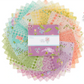 Adel in Spring Charm Pack by Sandy Gervais for Riley Blake Designs – 42 pre-cut 5" x 5" cotton squares in soft pastels, florals, checks & garden prints. Perfect for charm quilts, patchwork & table runners! #QuiltingFabric #CharmPack #RileyBlake #SpringQuilts #CottonFabric #PastelQuilts