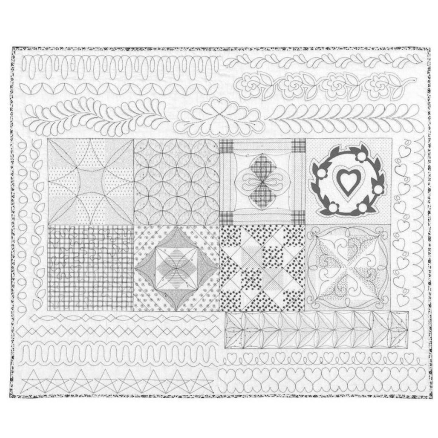 Machine Quilting Skillbuilder Panel I by Renae Allen