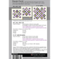 Pansy Face quilt pattern back cover showing lap and queen size layouts, fabric requirements, and finished dimensions by Robin Pickens