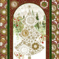 Winter Solstice II Metallic Quilt Panel - 36" – fabric panel – fabric panel included