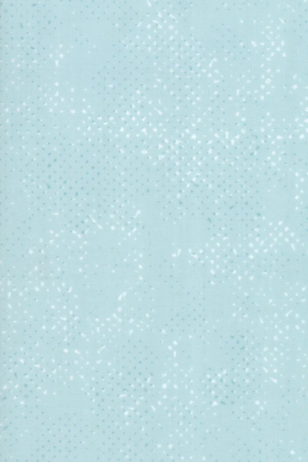 Spotted Mist fabric by Zen Chic for Moda Fabrics – soft pale icy aqua-blue tonal speckled near-solid blender, perfect for quilt backgrounds, sashing, and borders, pairs beautifully with soft florals and cool neutrals, 100% cotton