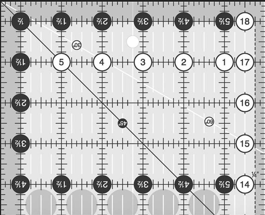 Creative Grids Quilt Ruler 6-1/2in x 18-1/2in
