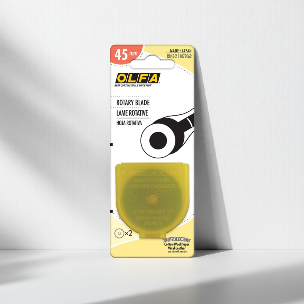 OLFA Rotary Cutter Replacement Blades 45mm – Pack of 2
