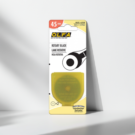 OLFA Rotary Cutter Replacement Blades 45mm – Pack of 2