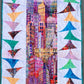 Flying Through The City 21" x 43" Handmade Table Runner