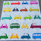 Cool Cars Quilt – 62" x 65" Handmade Twin / Throw Quilt
