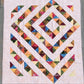 4-Patch Charm Quilt – 60" x 78" Handmade Lap / Throw / Twin Quilt