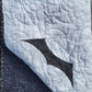 Bat Moon Rising 17.5x 52.5 Handmade Quilted Wall Décor