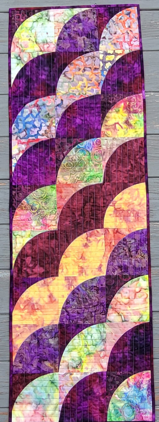 Radiant Shells 17.5" x 52.5" Handmade Table Runner