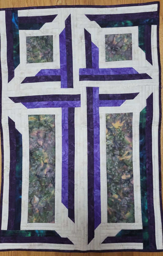 The Wondrous Cross 23" x 35.5" Handmade Quilted Wall Décor