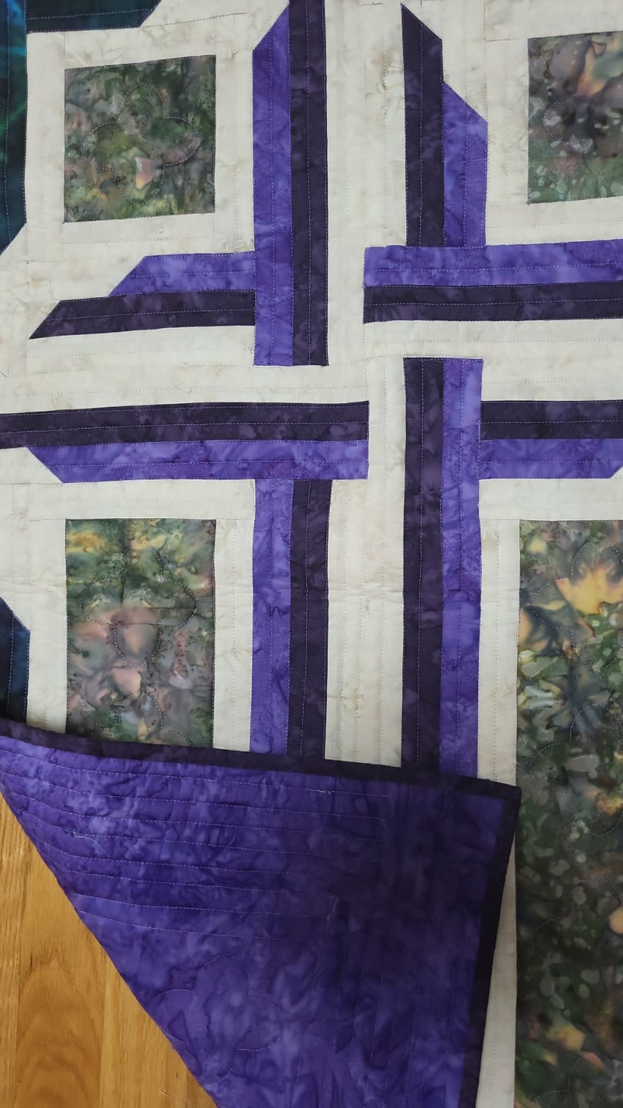 The Wondrous Cross 23" x 35.5" Handmade Quilted Wall Décor