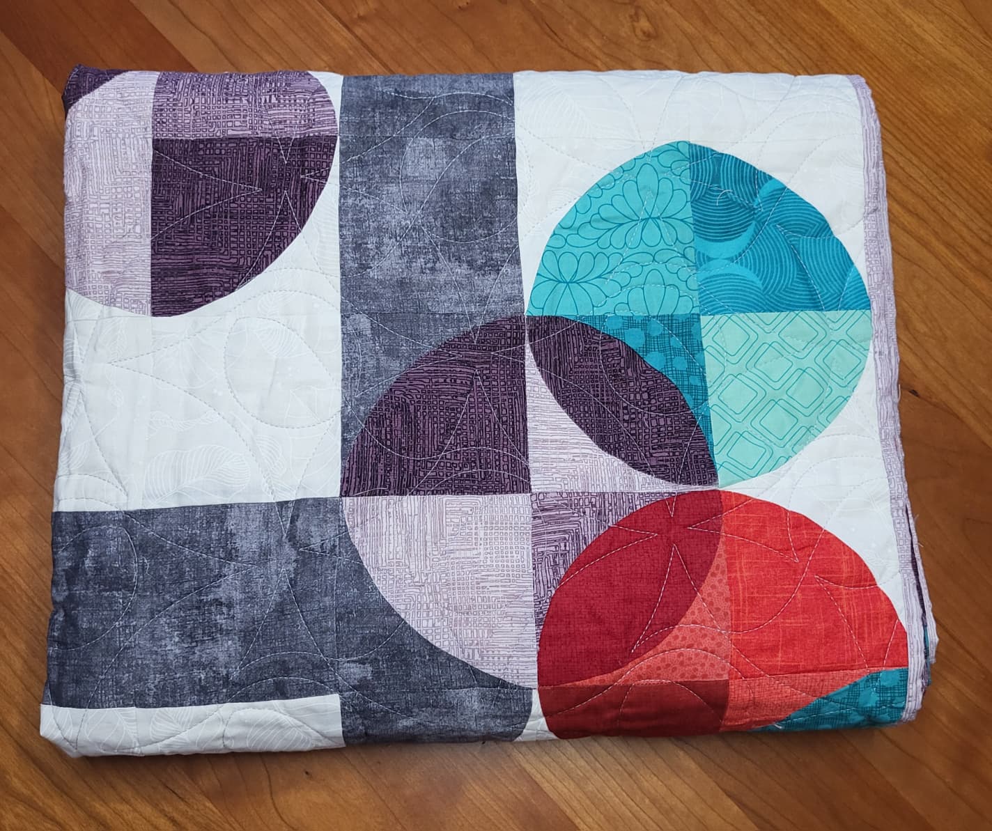 Moon Dance 64" x 80" Handmade Throw/Twin/Full Quilt