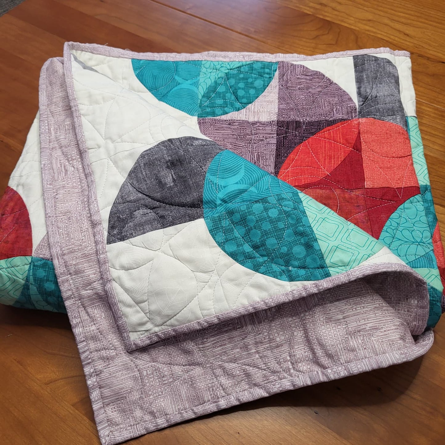 Moon Dance 64" x 80" Handmade Throw/Twin/Full Quilt