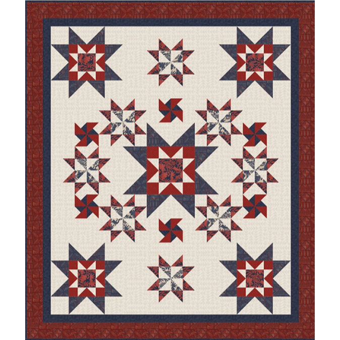 Asteroids, Quilt KIt – quilt kit – colorful textile design