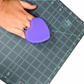 The Gypsy Quilter Mat Cleaning Pad Heart Shaped 3-1/4in x 1in