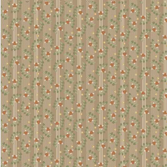 Front Porch Railings - Taupe – fabric – colorful textile design