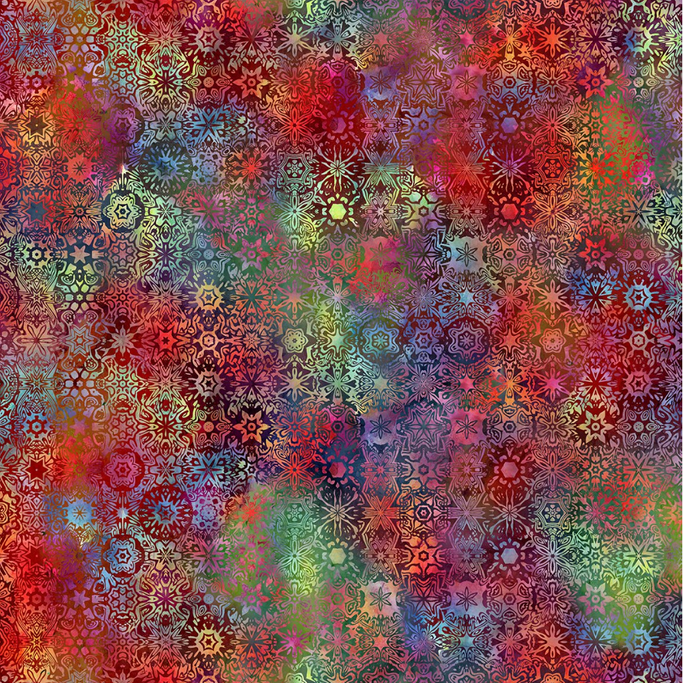 Impressions by Jason Yenter, Multi Small Mosaic – fabric – colorful textile design