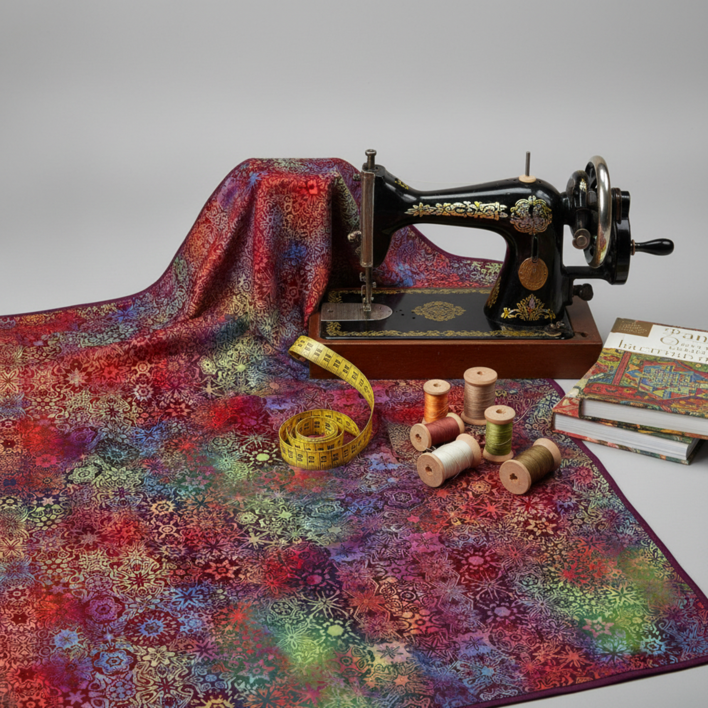 Impressions Multi Small Mosaic by Jason Yenter - detailed view showcasing vibrant rainbow hues and geometric precision