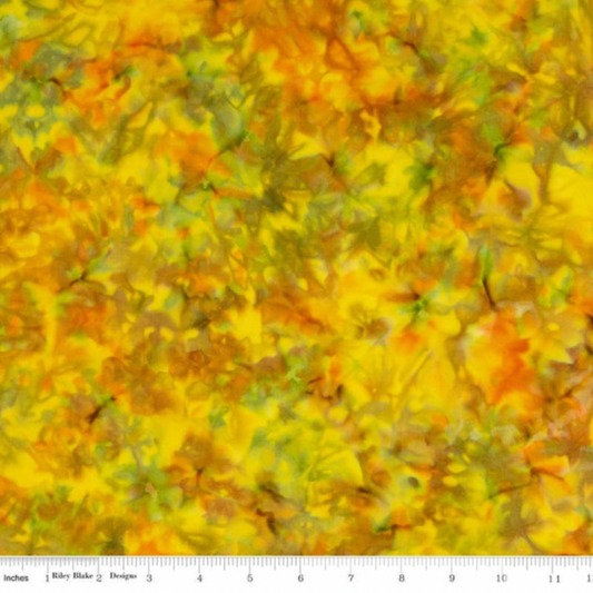 Expressions Batiks Hand-Dyes Yellow Orange Multi 3 – fabric – colorful textile design