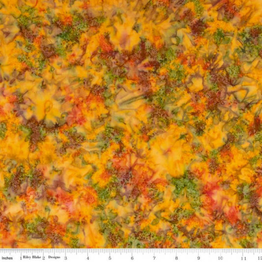 Expressions Batiks Hand-Dyes Orange Multi 2 – fabric – colorful 