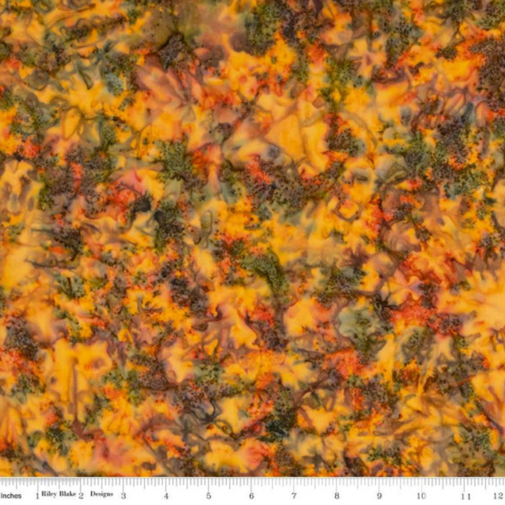 Expressions Batiks Hand-Dyes Orange Multi 1 – fabric – colorful textile design