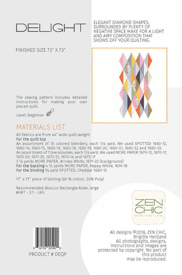 Delight – quilt pattern – modern patchwork