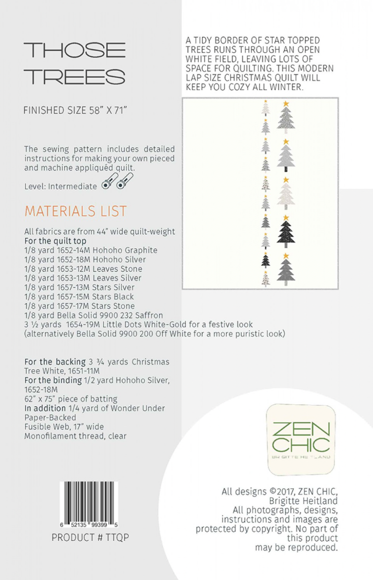 Those Trees – quilt pattern – modern patchwork