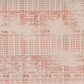 Close-up of Celestial Stamps Text Rose Quartz fabric by Zen Chic for Moda Fabrics, showing faded dusty-rose timetable text and grid marks on pale blush.