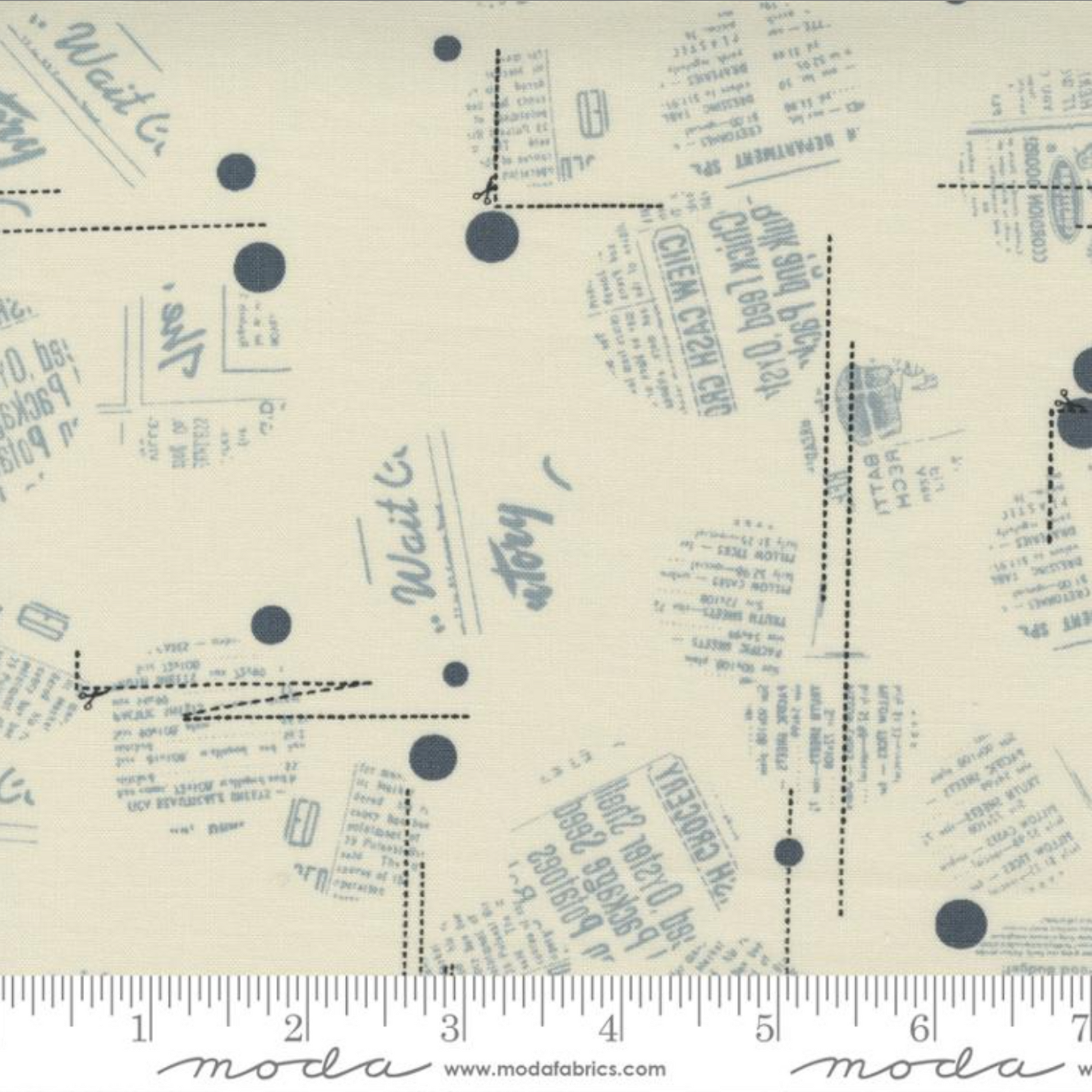 Modern Background Even More Paper - Eggshell News Dropping – fabric – modern patchwork