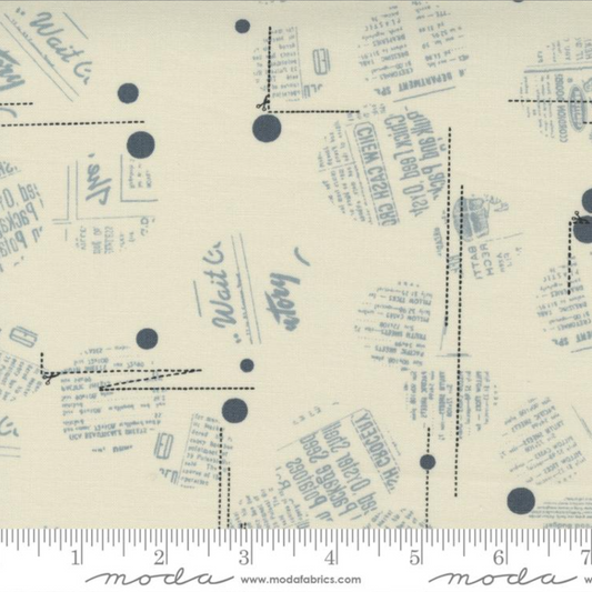 Modern Background Even More Paper - Eggshell News Dropping – fabric – modern patchwork