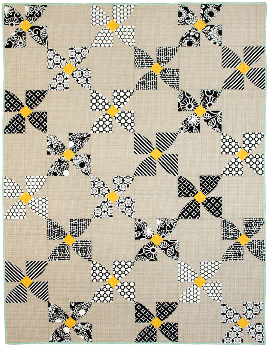 Contemporary Curved Quilts – book – colorful textile design