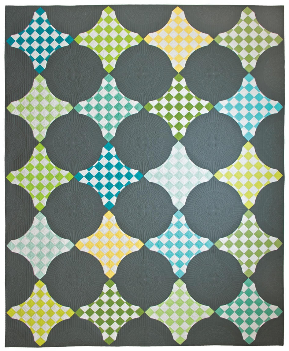 Contemporary Curved Quilts – book – colorful textile design