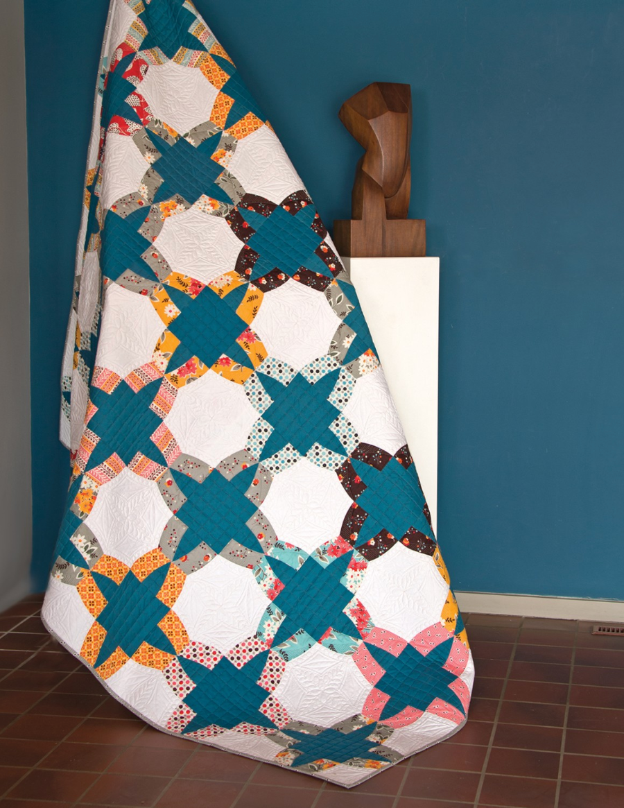 Contemporary Curved Quilts – book – colorful textile design