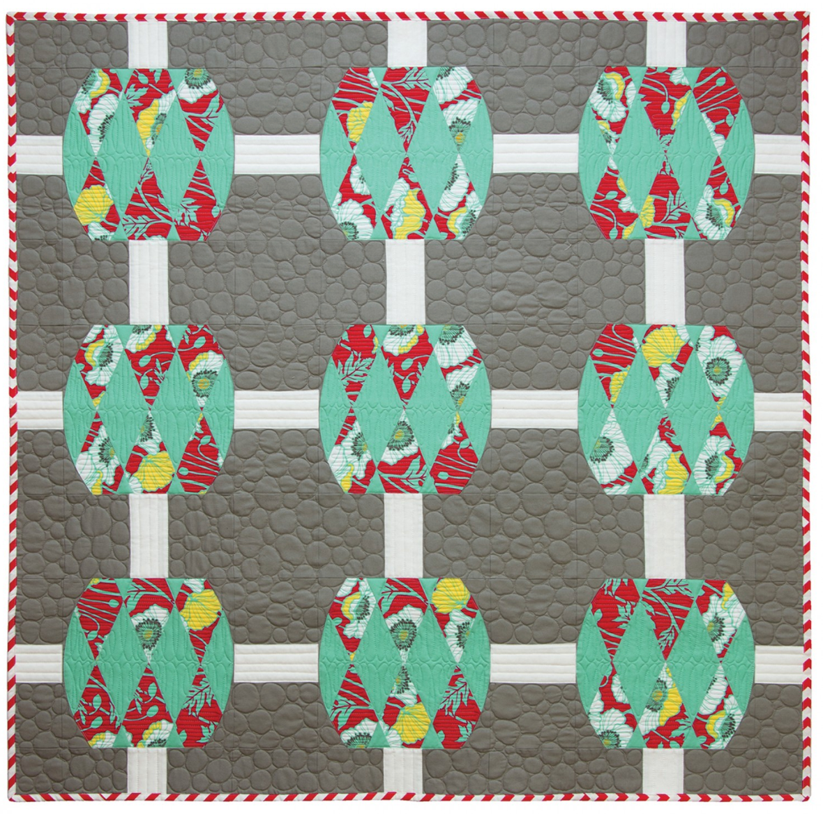 Contemporary Curved Quilts – book – colorful textile design