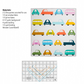 Cool Cars – pattern – colorful textile design