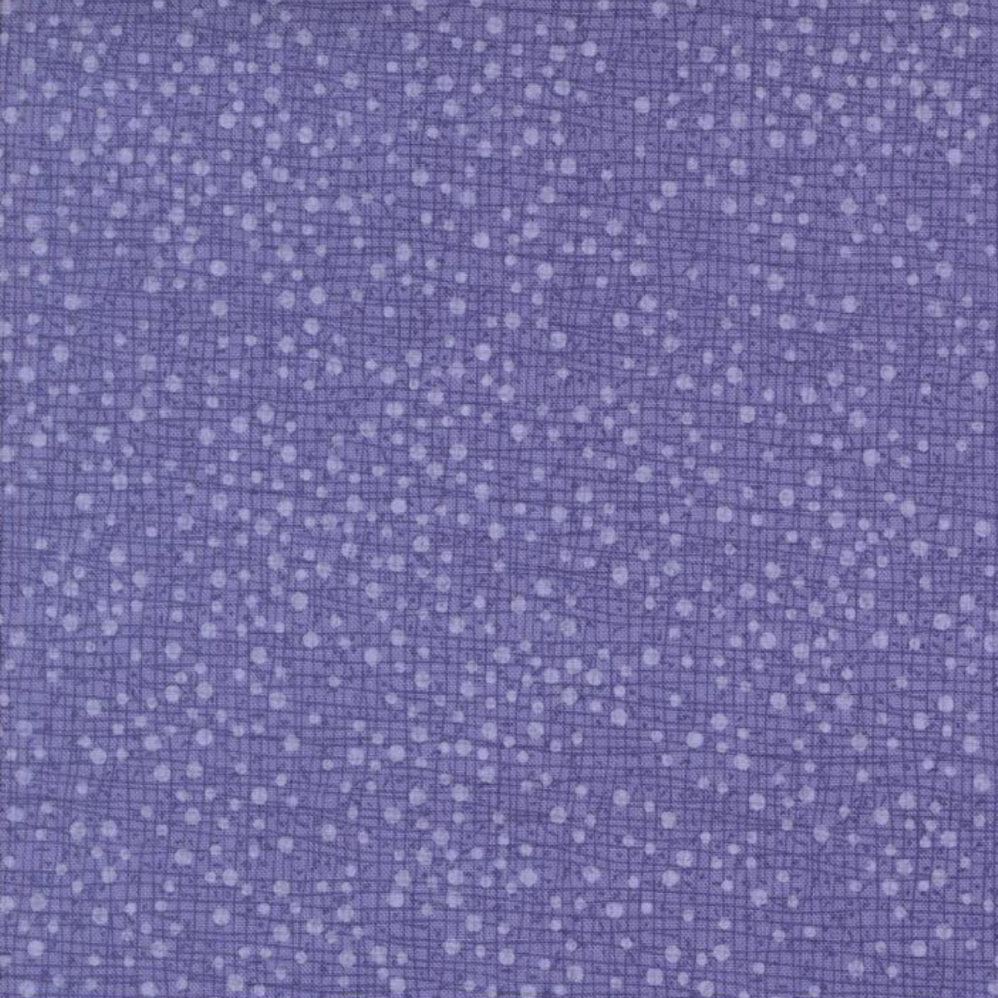Dotty Thatched Periwinkle quilting cotton by Robin Pickens for Moda Fabrics — close-up showing the dreamy periwinkle-blue ground with scattered tonal dots and crosshatch texture detail. 100% cotton. Available at IraRobi Quilts.