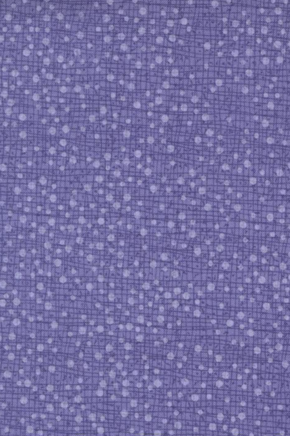 Dotty Thatched Periwinkle quilting cotton by Robin Pickens for Moda Fabrics — vertical close-up showing the dreamy periwinkle-blue ground with scattered tonal dots and crosshatch texture detail. 100% cotton. Available at IraRobi Quilts.