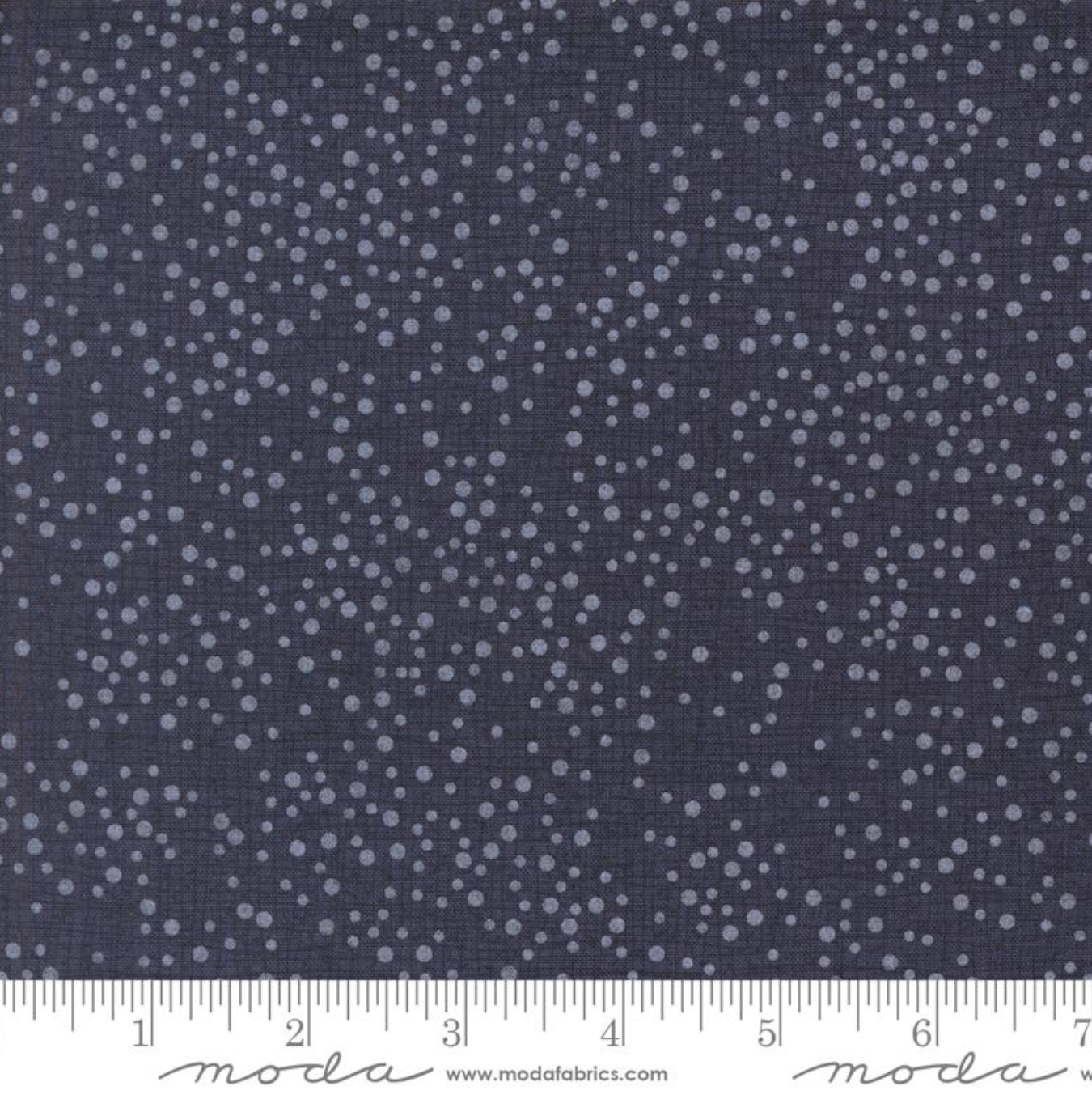Dotty Thatched Indigo – fabric – colorful textile design