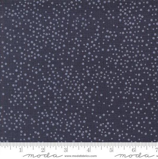 Dotty Thatched Indigo – fabric – colorful textile design